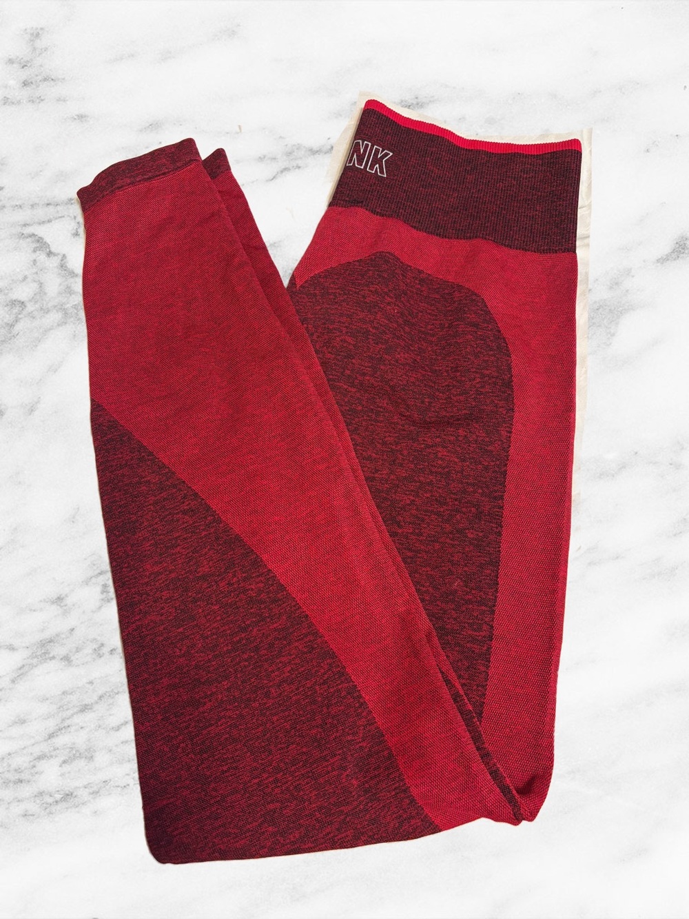 PINK Victoria's Secret Red Seamless Athletic Leggings